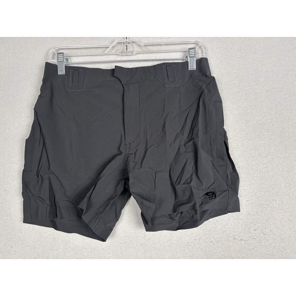 Mountain Hardwear Shorts Womens 6 Black Stretch Hiking Lined Zip Pocket Trail